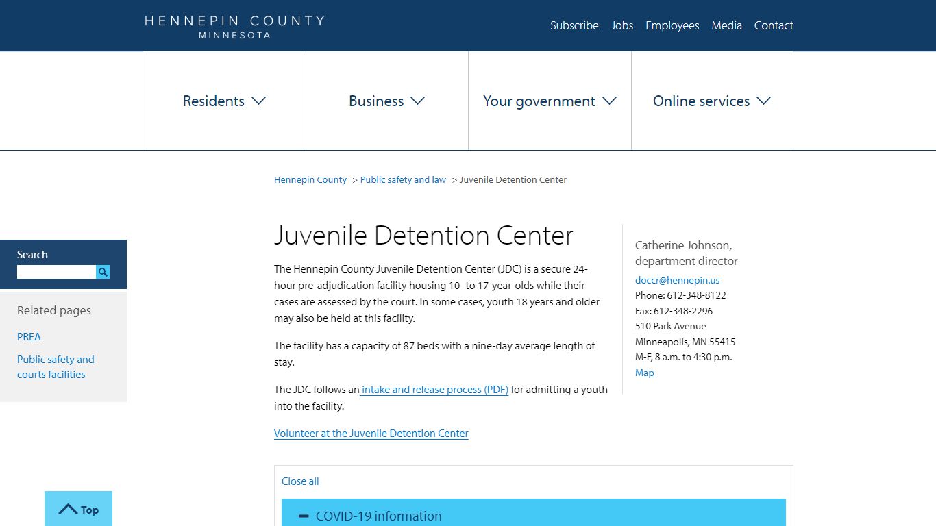 Juvenile Detention Center | Hennepin County